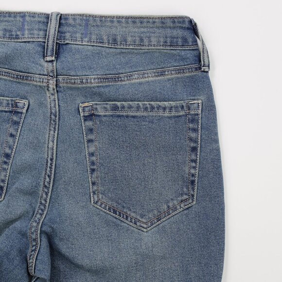 Hollister Women's High Rise Medium Wash Stretch Denim Flare Jeans Blue Size 4L - Picture 10 of 12